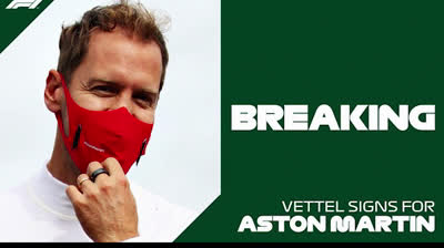 Sebastian Vettel signs with Aston Martin for the 2021 season
