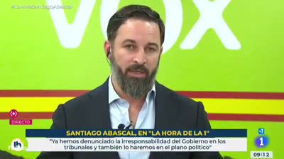Santiago Abascal: "Este gobierno es probablemente el peor en 800 años"
