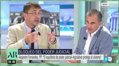 Monedero y Ortega Smith en el programa de Ana Rosa