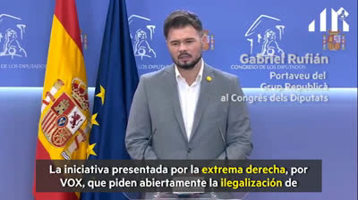 Gabriel Rufian: "VOX busca ilegalizar ideas y personas"