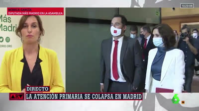 Mónica García sobre la petición de ayuda de Ignacio Aguado: "Ya no es que no haya nadie al volante, es que vamos conduciendo en dirección contraria"