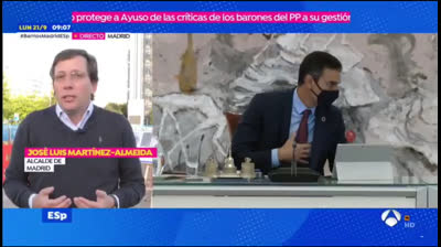 Martínez Almeida: "El presidente no viene ayudar, viene a hacer su trabajo, a cumplir con su deber"