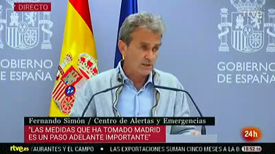 Fernando Simón sobre el posible cierre de Madrid
