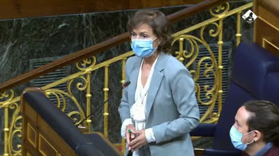 Carmen Calvo a Espinosa de los Monteros: "Nunca me han preguntado nada más fácil"