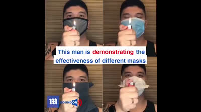 Demostración de la efectividad de una mascarilla