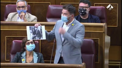 Gabriel Rufián: "Vox tiene un diputado en la Zarzuela"