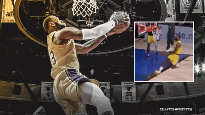 Espectacular mate de LeBron James en la final que NO subió al marcador