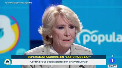 Esperanza Aguirre sobre Corinna: "era muy guapa, ahora está horrorosa".