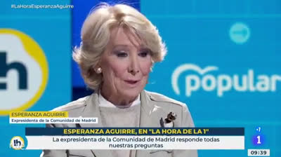 Esperanza Aguirre: " En Madrid no se ha construido ni una urbanización desde el año 70”