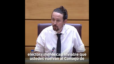 Pablo Iglesias al PP: "Cuando el Tribunal Supremo se pronuncie ustedes se callarán"