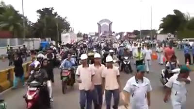 Demonstration Reject Omnibus Law Indonesia