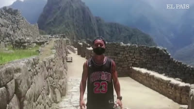 Vídeo del turista japonés en el Machu Picchu