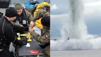 World War II bomb defused in Poland | Full Video