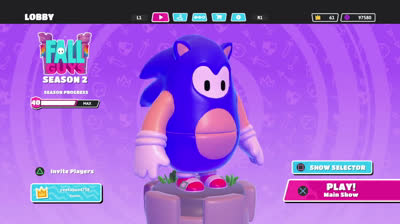 Sonic's skin now available on the Fall Guys
