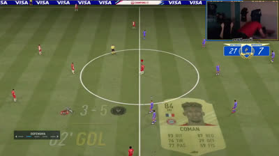 The monumental anger of a player after conceding a goal at the FIFA
