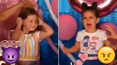 Pelea entre dos niñas por una tarta de cumpleaños... ahora con música de Enya