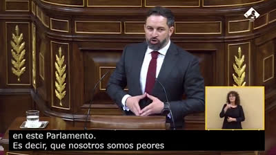 Réplica de Santiago Abascal a Pedro Sánchez en la Moción de Censura