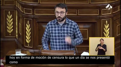 Albert Botran: "Con el mismo hilo argumental con el que usted ha presentado hoy su moción de censura, defendió Tejero su golpe de Estado"