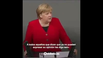Angela Merkel sobre la libertad de expresión y sus límites