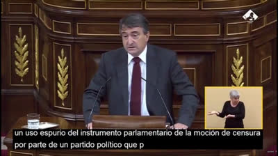 Aitor Esteban: "El PNV no contribuirá a dar protagonismo a esta patochada de moción de censura. Evidentemente votaremos no”