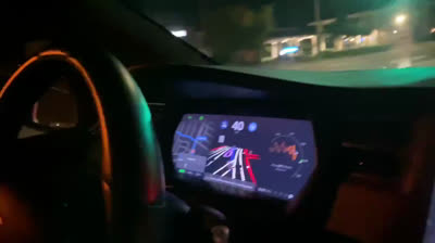 Images of a Tesla driven totally autonomously