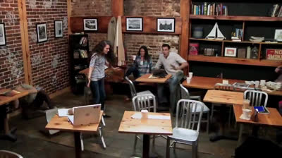 The best hidden camera joke in the world in a coffee shop?