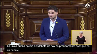 Gabriel Rufián: "Señorías de Vox, ir de Tejero a Torrente 6 está muy bien"