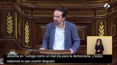 RESUMEN - Pablo Iglesias discurso en la Moción de Censura