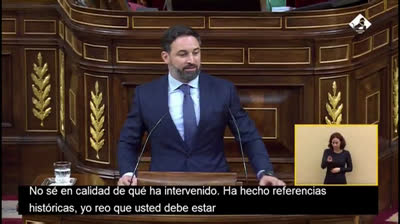Santiago Abascal a Pablo Iglesias: “Supongo que se esperaba la cobra que ha recibido por parte del señor Casado"