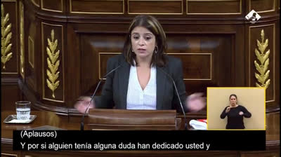 Adriana Lastra: Llamemos a la cosa por su nombre, sus ustedes un partido fascista"