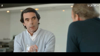 Aznar a Bertín Osborne: "El día que Pablo Iglesias tenga responsabilidades de gobierno tú y yo estaremos como Leopoldo López en Venezuela"