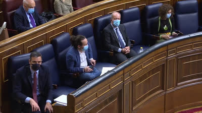La frase de Abascal en la Moción de Censura que hizo a Iglesias revolverse en su asiento