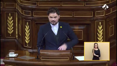 Gabriel Rufián: "Ya vale de esta lucha miserable por echarse los muertos a la cabeza"