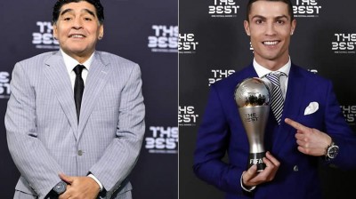 Felicitación de Cristiano Ronaldo a Maradona