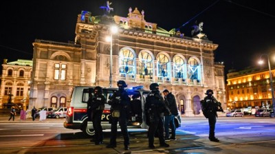 Imágenes del ataque terrorista en Viena