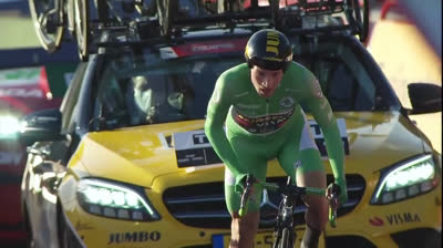 Vídeo del último kilometro etapa 13 - La Vuelta España 20 - Muros - Mirador de Ézaro, Dumbría