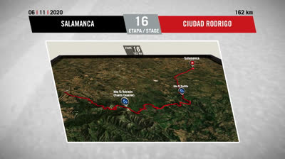Watch Stage 16 Route - LA VUELTA 20 - Salamanca - Ciudad Rodrigo