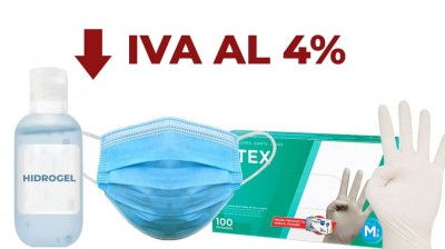 El IVA de las mascarillas bajará del 21% al 4%