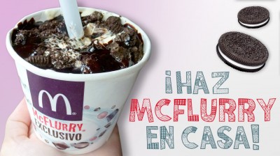 Receta de McFlurry Casero con Oreo