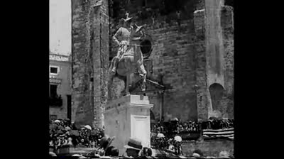 Inauguración de la estatua ecuestre de Francisco Pizarro