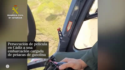 Espectacular persecución en una playa de Tarifa