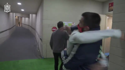 Luis Enrique's euphoria after the victory over Germany : Unpublished images