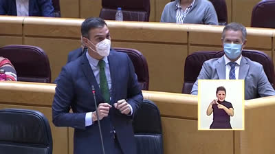 Pedro Sánchez a Javier Maroto: "Ustedes han utilizado la pandemia para derribar al gobierno"