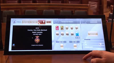 Así controla  la presidenta del Congreso los tiempos en la Sesión de Control al Gobierno