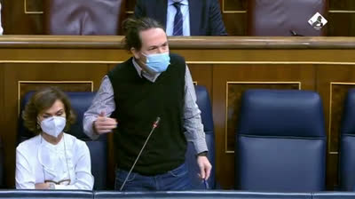 Pablo Iglesias a Ignacio Gil Lázaro: "Les incomoda que se hable de la mentira porque esa es su gasolina política"