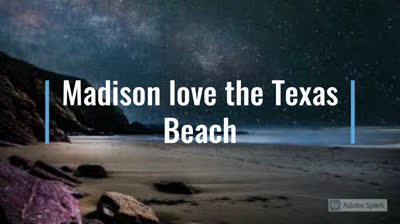 Madison the beach lover...