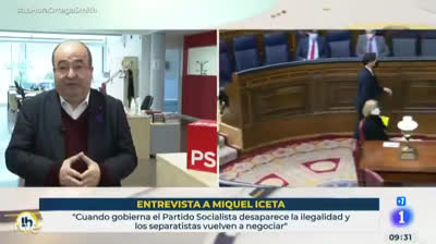 Miquel Iceta: "Si Madrid quiere bajar sus impuestos, no podemos suplementar el dinero que deja de recaudar”