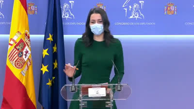 Inés Arrimadas anuncia la posición de Ciudadanos sobre los Presupuestos: "Nuestro voto será en sentido negativo