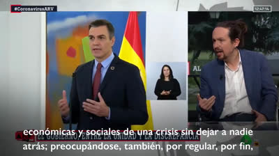 Pablo Iglesias está satisfecho con el primer año de Gobierno de Coalición