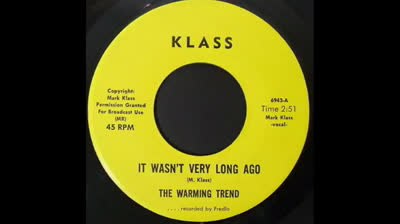 Warming Trend (19690 - It Wasn't Very Long Ago